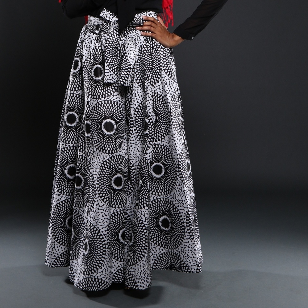 African print pants